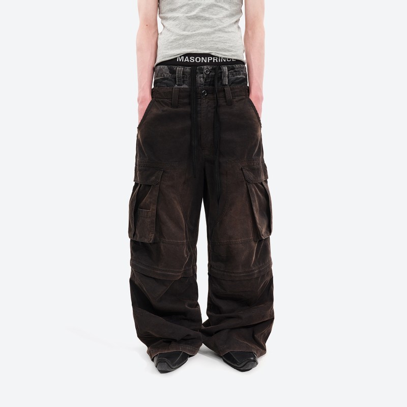 Dual-Waist Cargo Pants